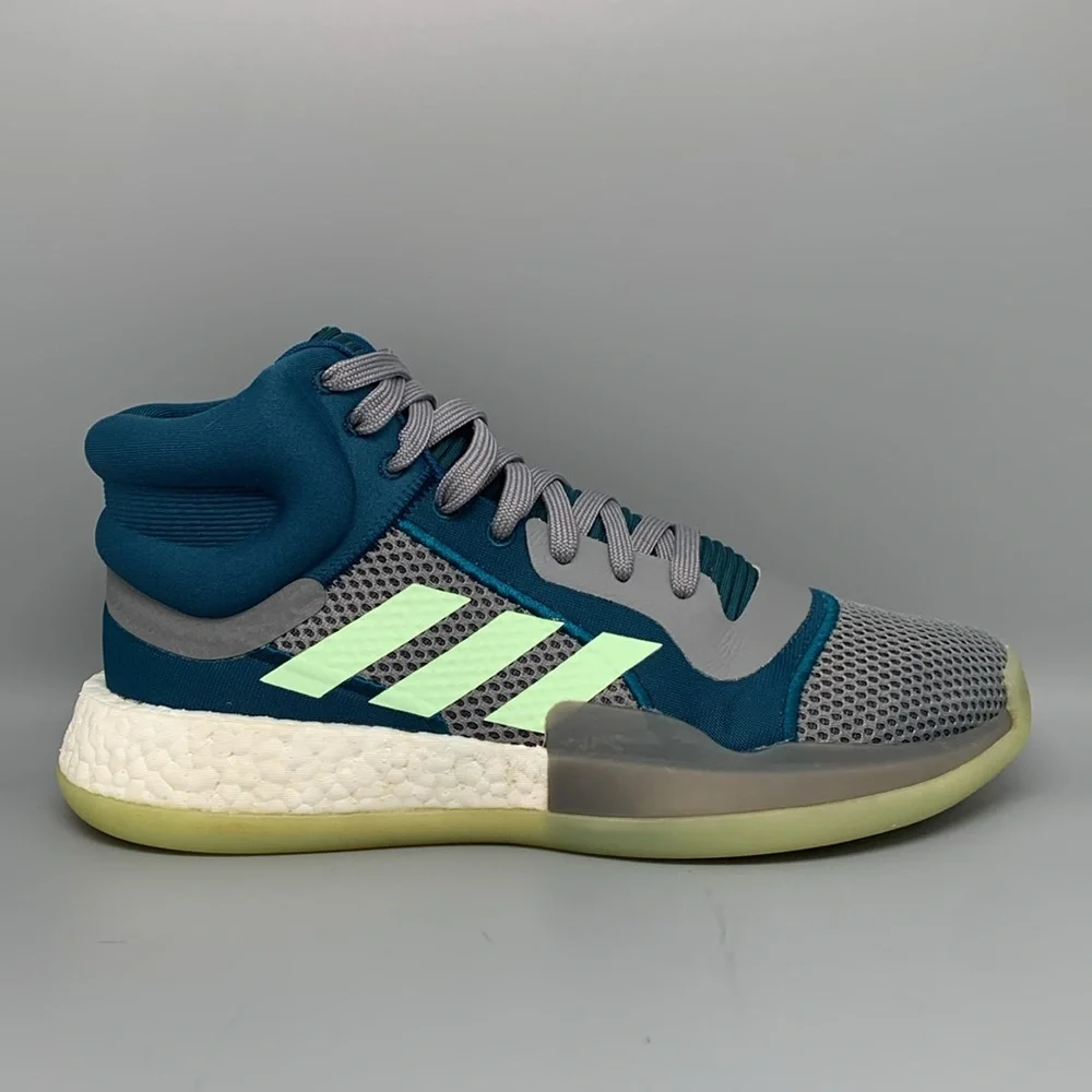 Adidas Marquee Boost Tech Mineral‎ Glow Basketball Shoes F97277 Men's Sz 9.5